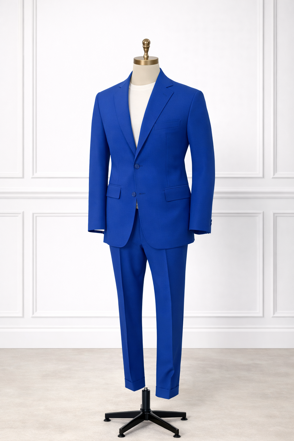 Traje Azul Royal de Dos Botones — Made in Italy