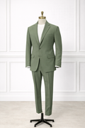 Traje Verde Salvia de Dos Botones — Made in Italy